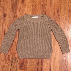 Zara gold sweater, sz m
